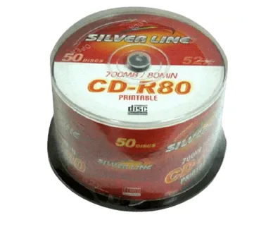 דיסק סי די  סילבר ליין פרינטבל  CDR-80 50 CAKE PRINTABLE